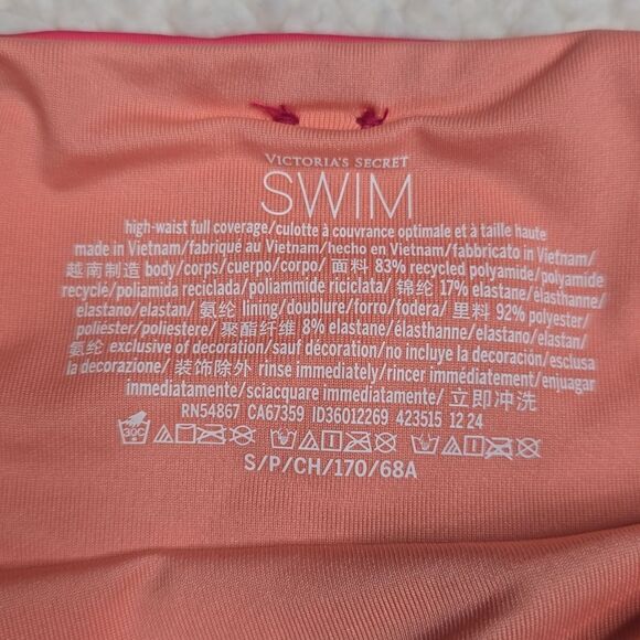 1192 NWT Victoria's Secret Essential High-Waist Full-Coverage Bikini Bottom SM - Picture 5 of 7
